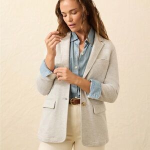 Fatherty Women's Inlet Blazer-Heather Grey